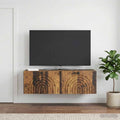 vidaXL Szafka RTV montowana na ścianie Stare drewno 98 x 31 x 30 cm