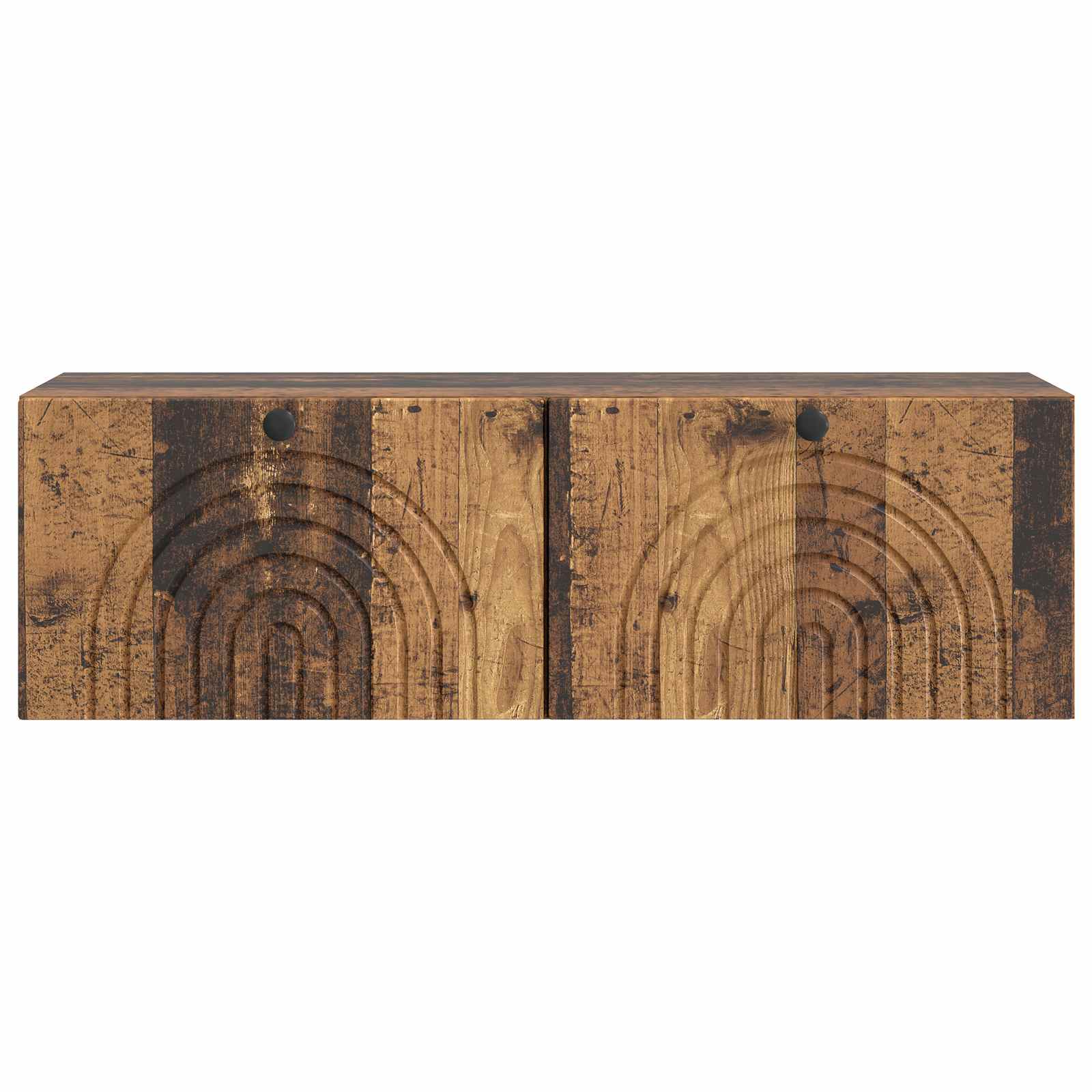 vidaXL Szafka RTV montowana na ścianie Stare drewno 98 x 31 x 30 cm