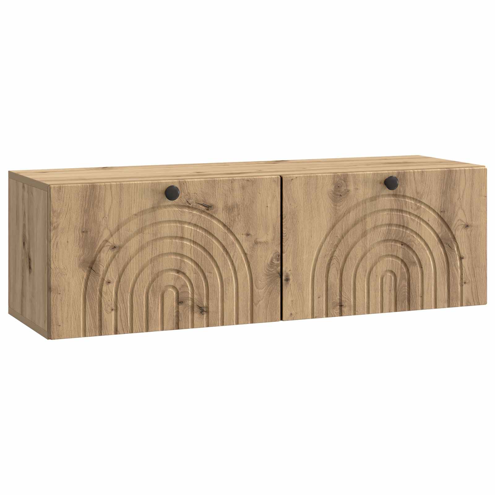 vidaXL Szafka RTV montowana na ścianie Dąb artisan 98 x 31 x 30 cm