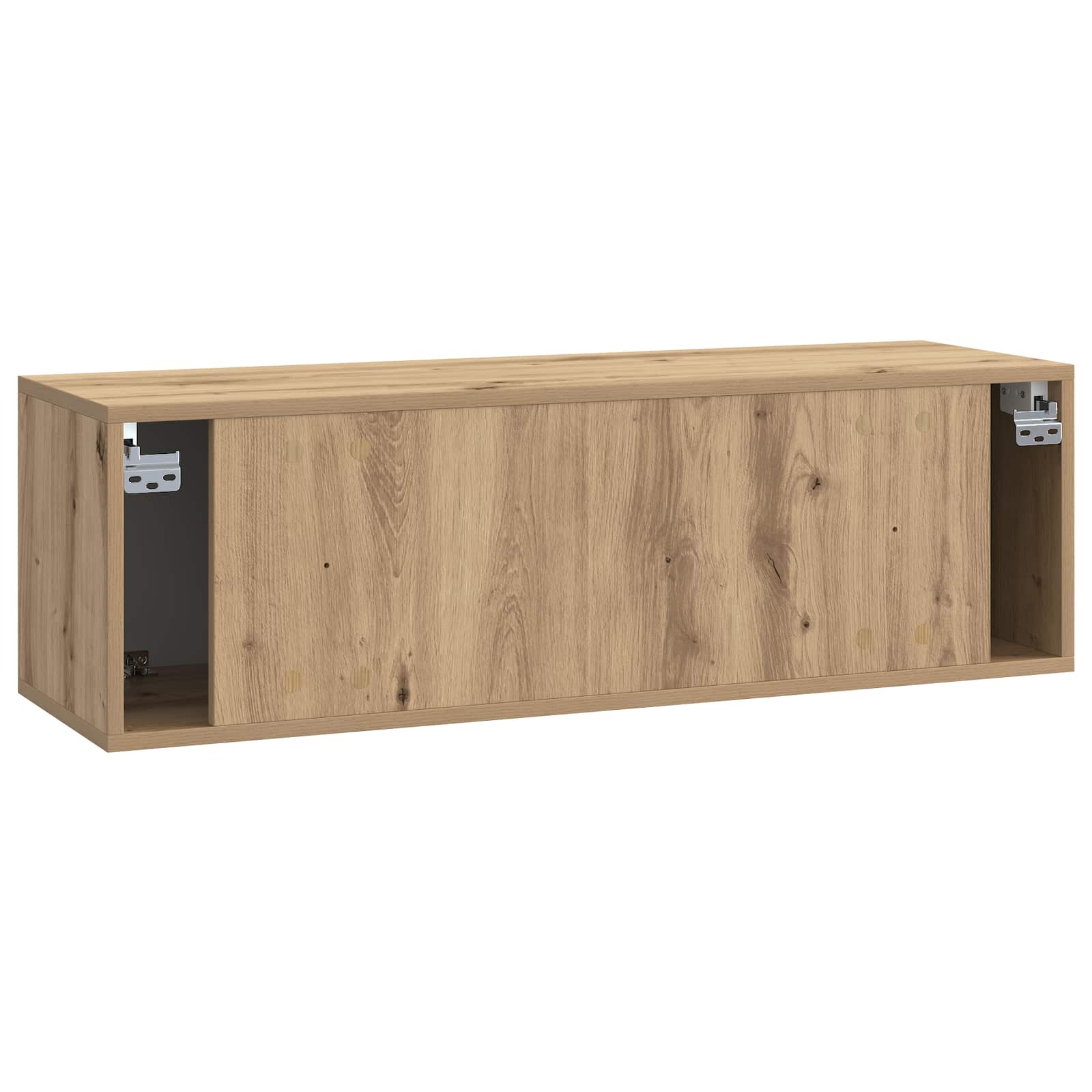 vidaXL Szafka RTV montowana na ścianie Dąb artisan 98 x 31 x 30 cm