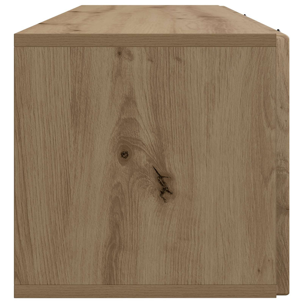 vidaXL Szafka RTV montowana na ścianie Dąb artisan 98 x 31 x 30 cm