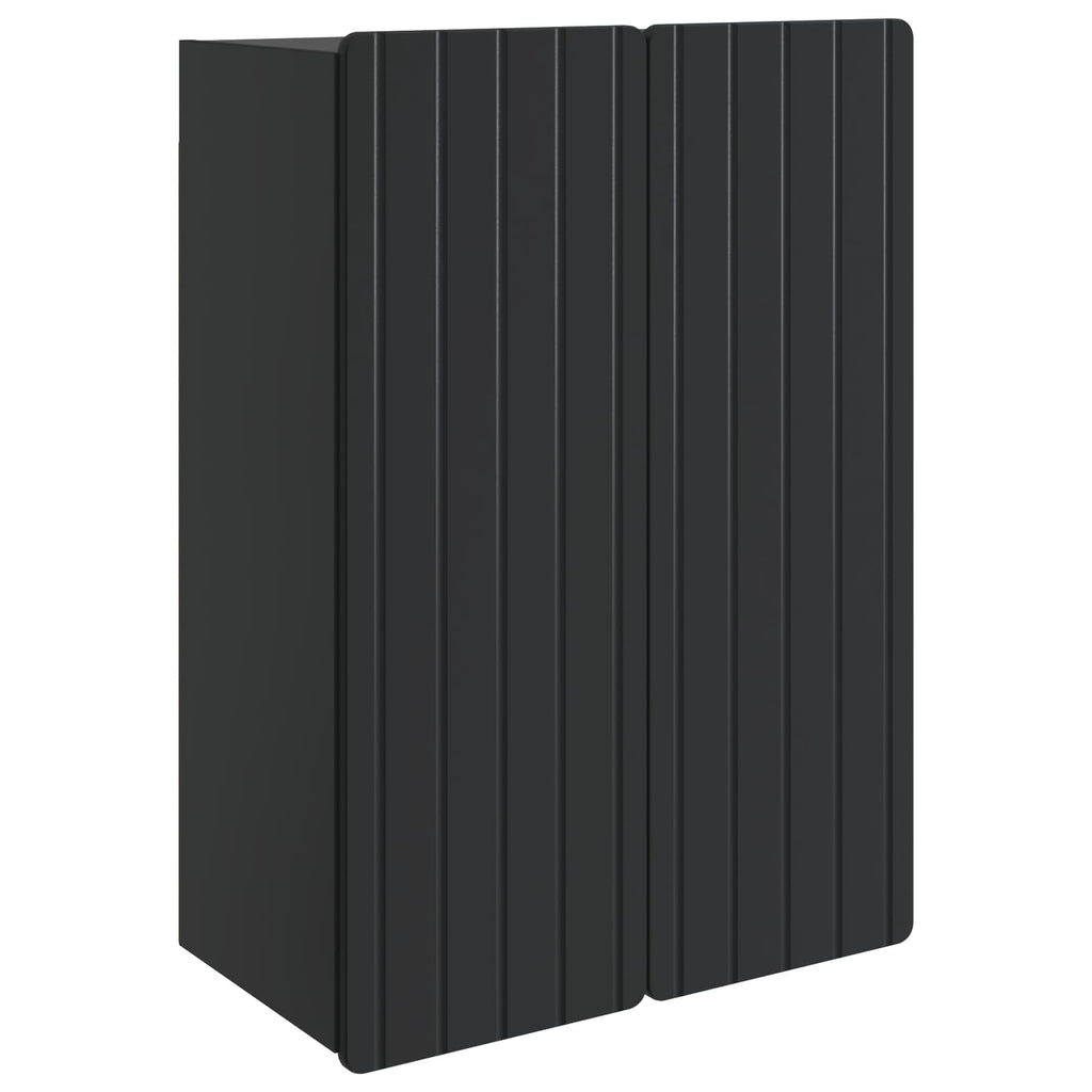 vidaXL Szafka ścienna Czarny 66 x 34,5 x 92 cm Drewno inżynieryjne