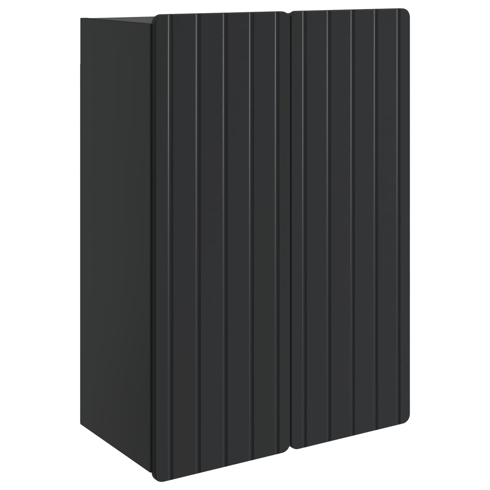 vidaXL Szafka ścienna Czarny 66 x 34,5 x 92 cm Drewno inżynieryjne