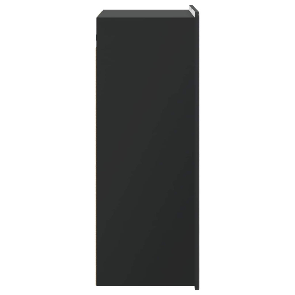vidaXL Szafka ścienna Czarny 66 x 34,5 x 92 cm Drewno inżynieryjne