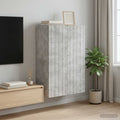 vidaXL Szafka ścienna Betonowy szary 66 x 34,5 x 92 cm