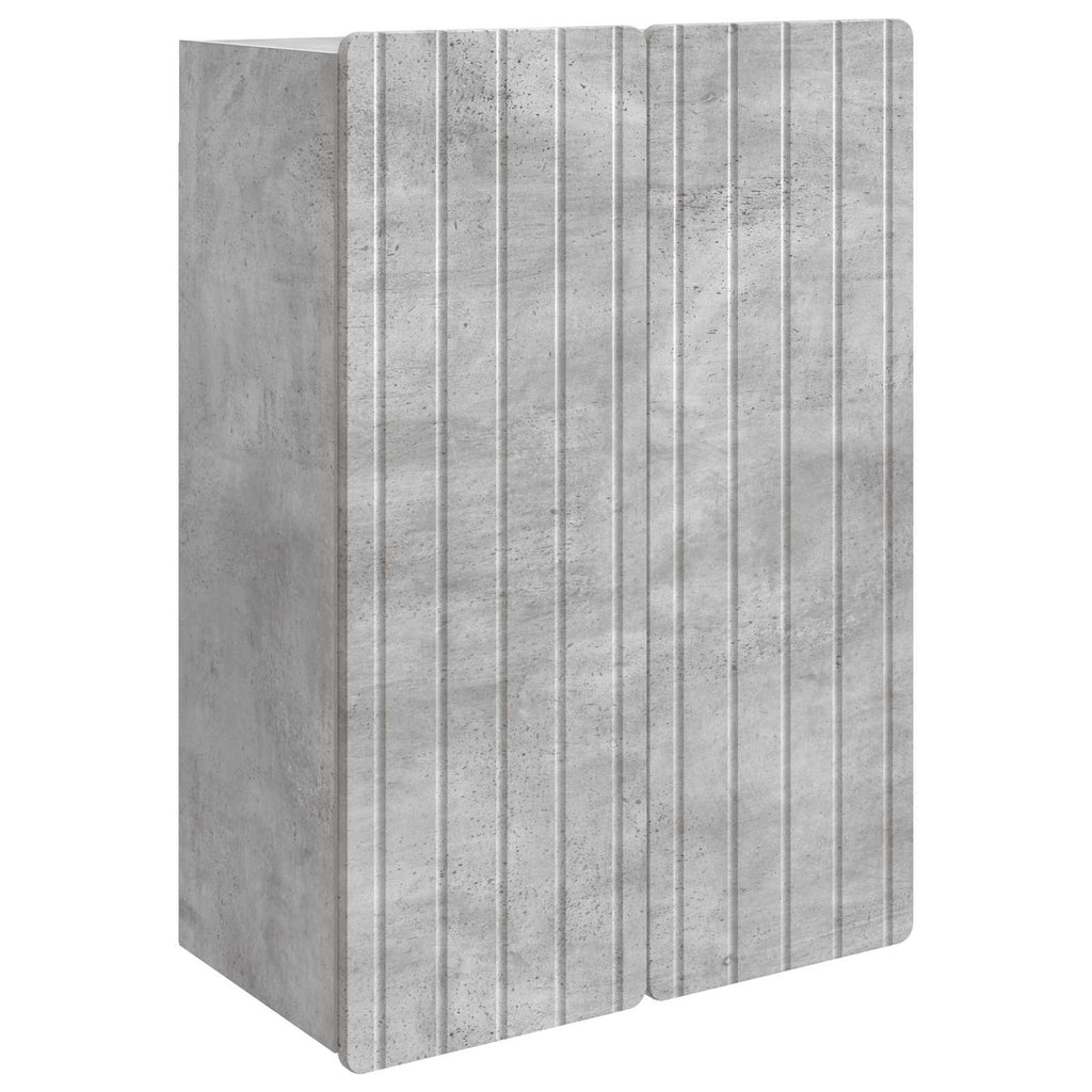 vidaXL Szafka ścienna Betonowy szary 66 x 34,5 x 92 cm