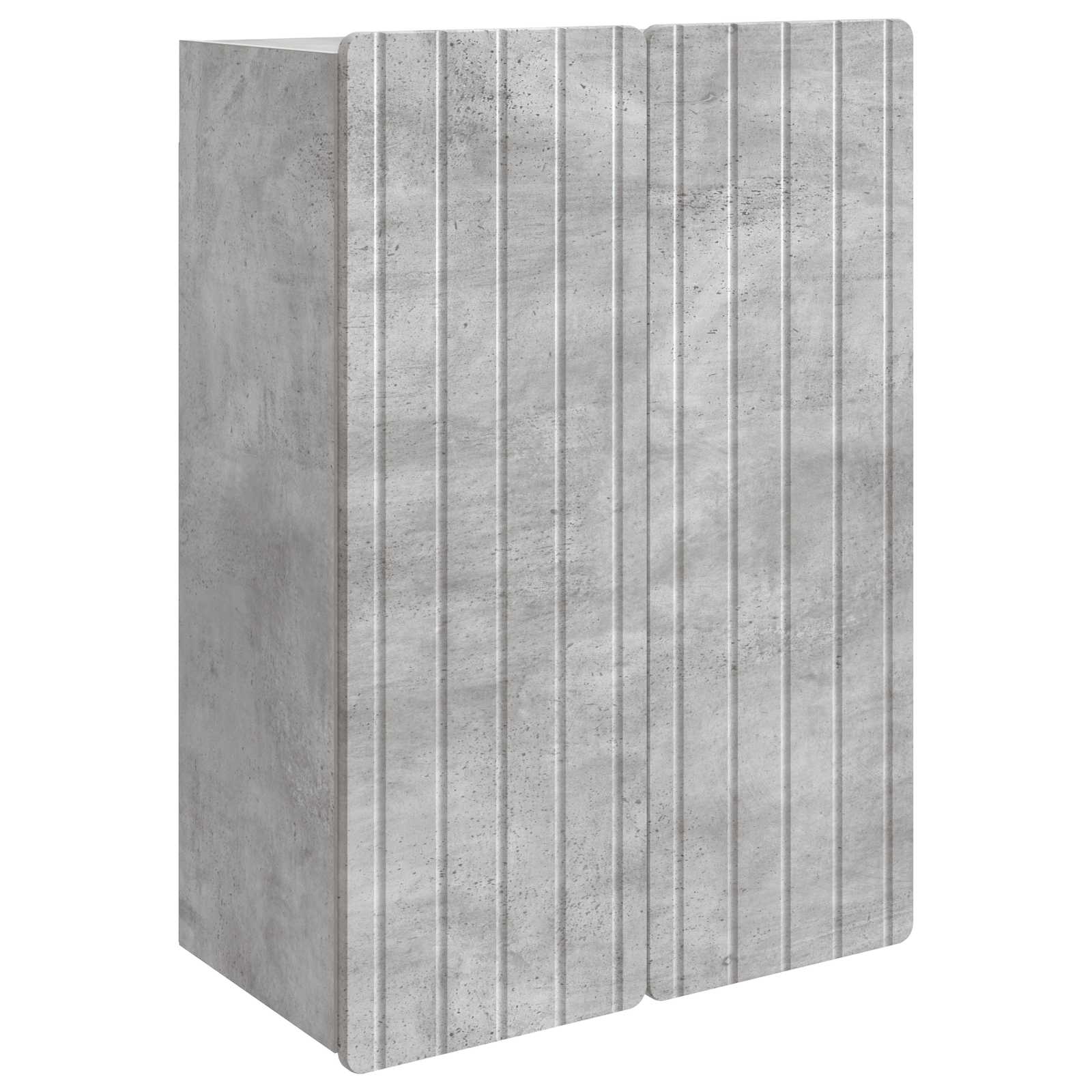 vidaXL Szafka ścienna Betonowy szary 66 x 34,5 x 92 cm