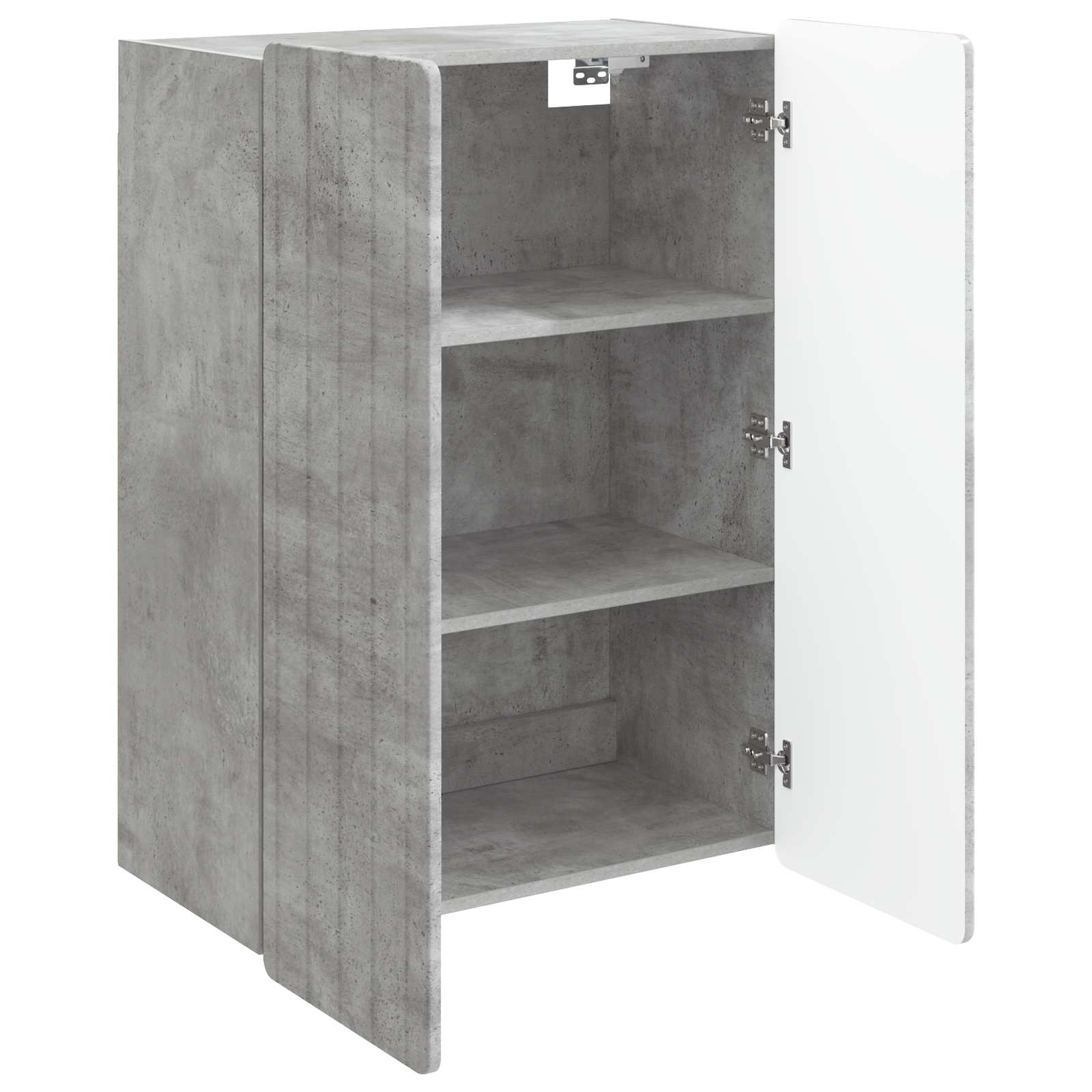 vidaXL Szafka ścienna Betonowy szary 66 x 34,5 x 92 cm