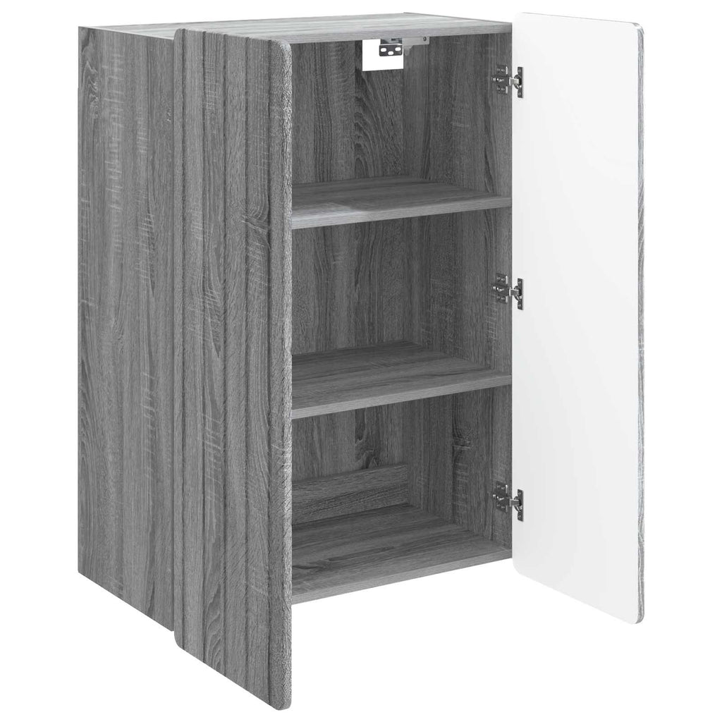 vidaXL Szafka ścienna Szary Sonoma 66 x 34,5 x 92 cm