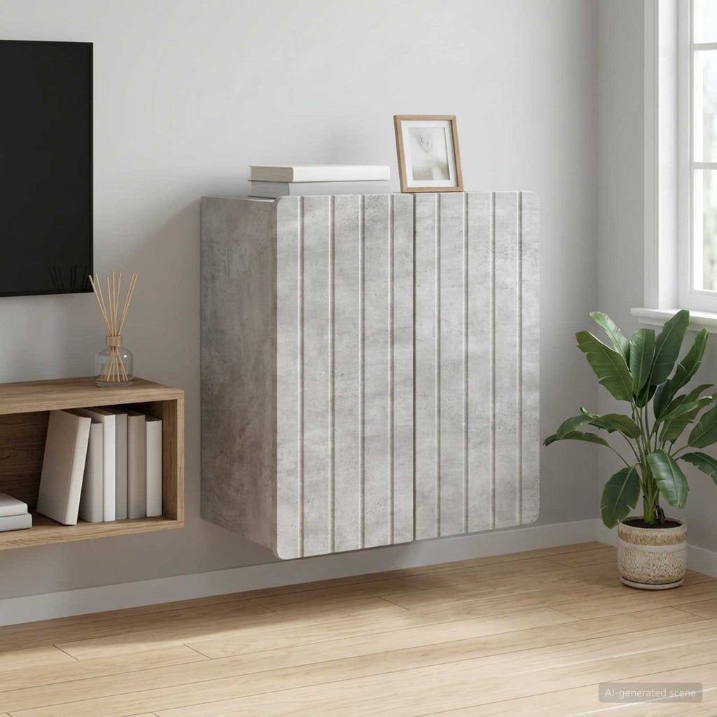 vidaXL Szafka ścienna Betonowy szary 59 x 31 x 64 cm