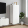 vidaXL Szafka ścienna Biały 33 x 34,5 x 94 cm Drewno inżynieryjne