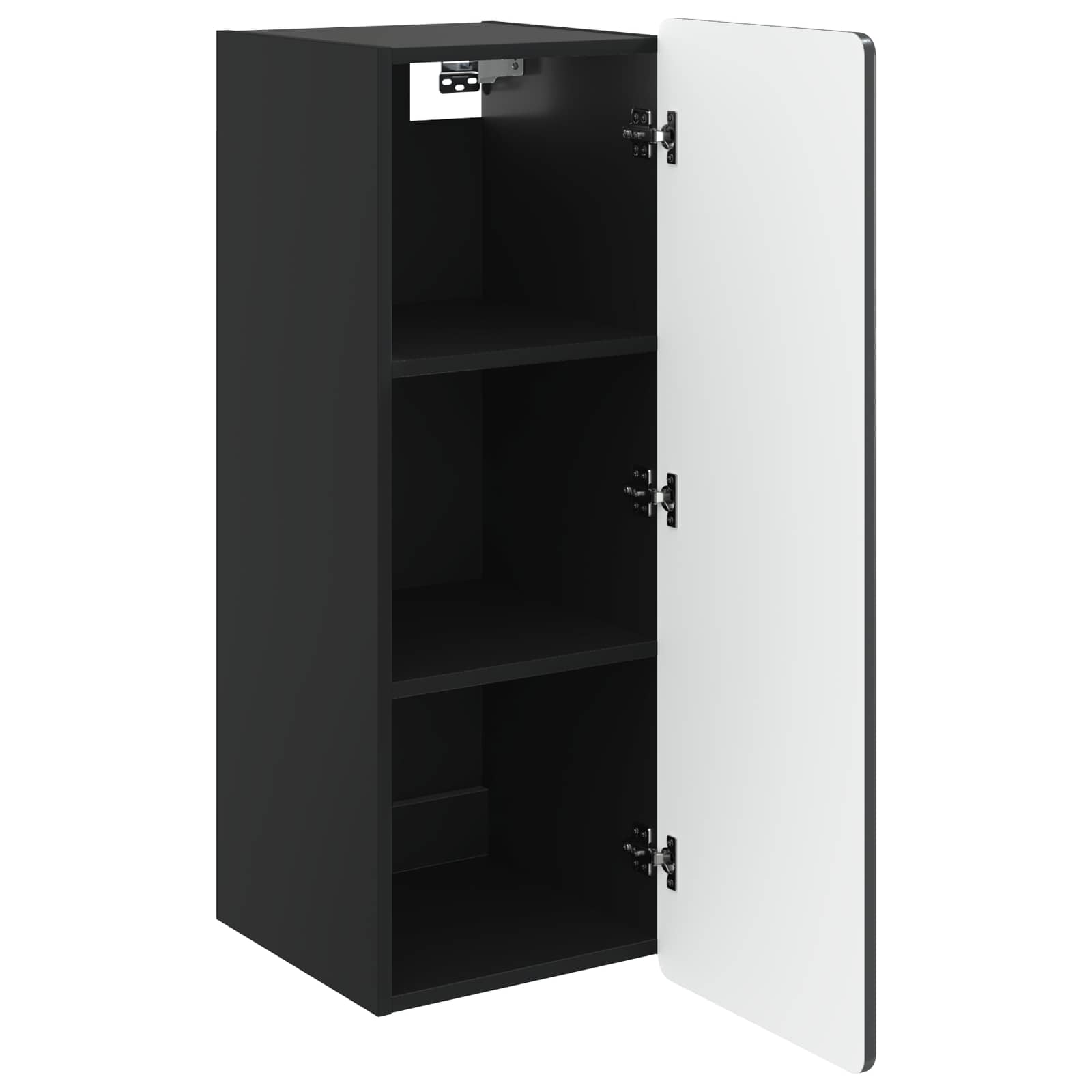 vidaXL Szafka ścienna Czarny 33 x 34,5 x 94 cm Drewno inżynieryjne