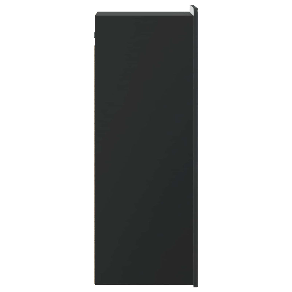 vidaXL Szafka ścienna Czarny 33 x 34,5 x 94 cm Drewno inżynieryjne