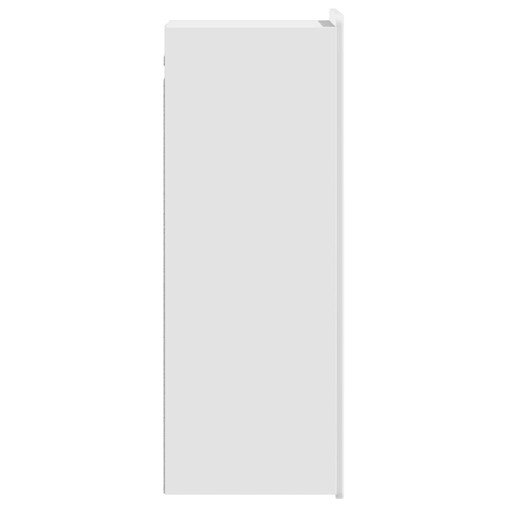 vidaXL Szafka ścienna Biały wysoki połysk 33 x 34,5 x 94 cm
