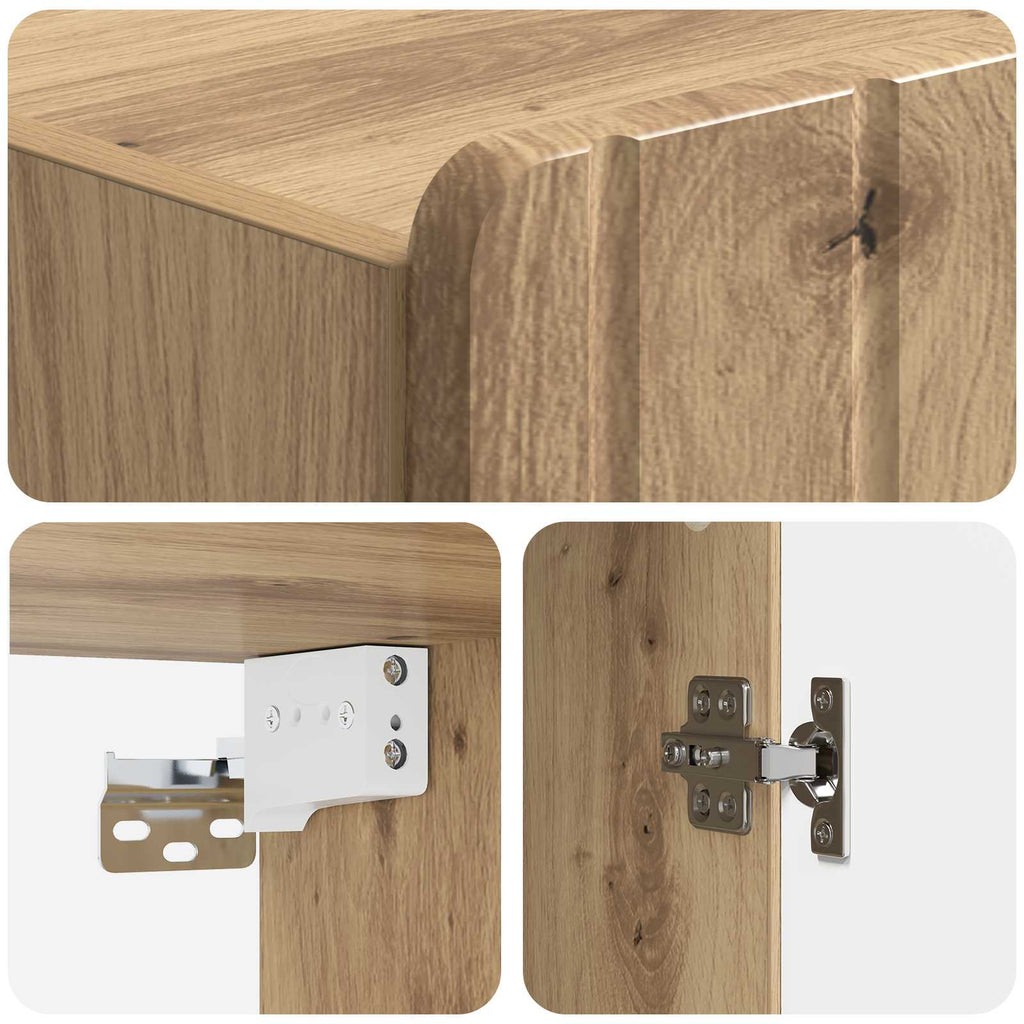 vidaXL Szafka ścienna 33 x 34,5 x 94 cm Drewno inżynieryjne