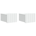 vidaXL Wisząca Szafka Nocna z szufladą 2 pcs Biały 33 x 34,5 x 24 cm
