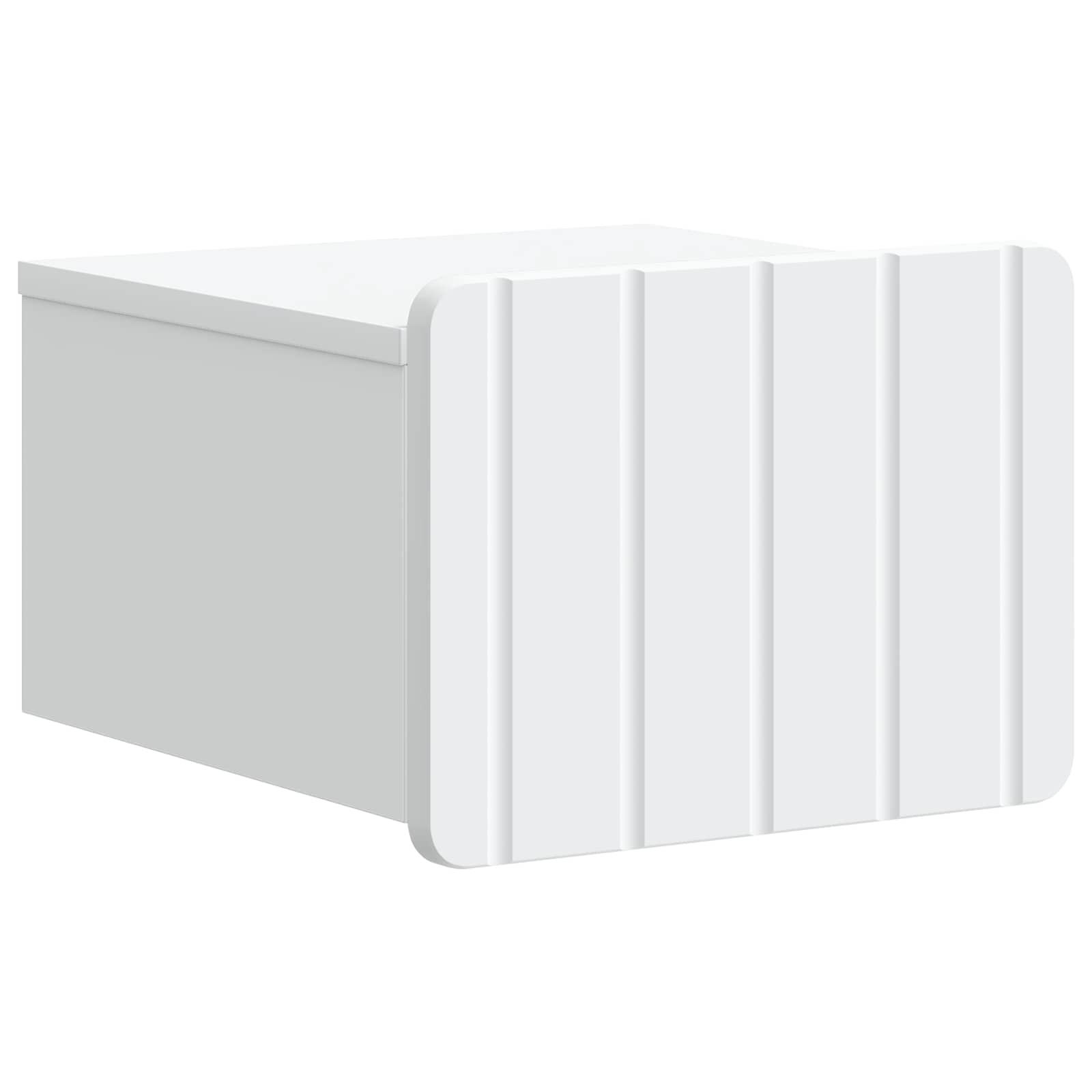 vidaXL Wisząca Szafka Nocna z szufladą 2 pcs Biały 33 x 34,5 x 24 cm