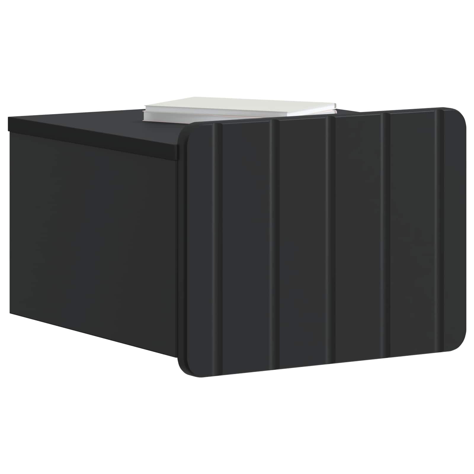 vidaXL Wisząca Szafka Nocna z szufladą Czarny 33 x 34,5 x 24 cm