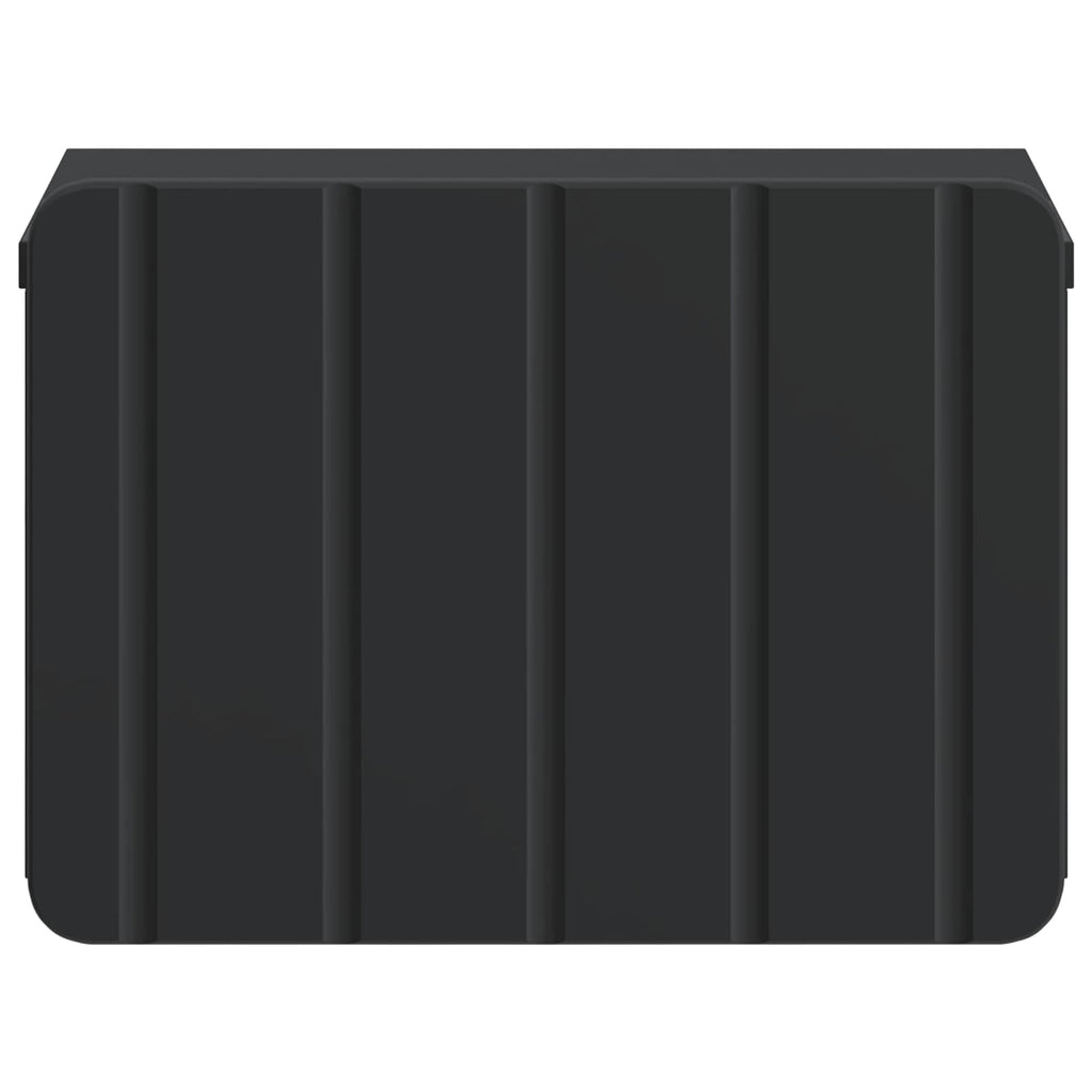 vidaXL Wisząca Szafka Nocna z szufladą 2 pcs Czarny 33 x 34,5 x 24 cm