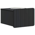 vidaXL Wisząca Szafka Nocna z szufladą 2 pcs Czarny 33 x 34,5 x 24 cm