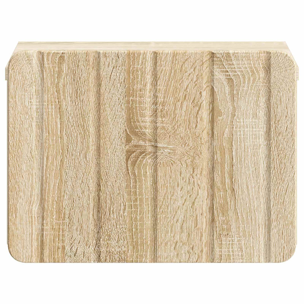 vidaXL Wisząca Szafka Nocna z szufladą dąb Sonoma 33 x 34,5 x 24 cm