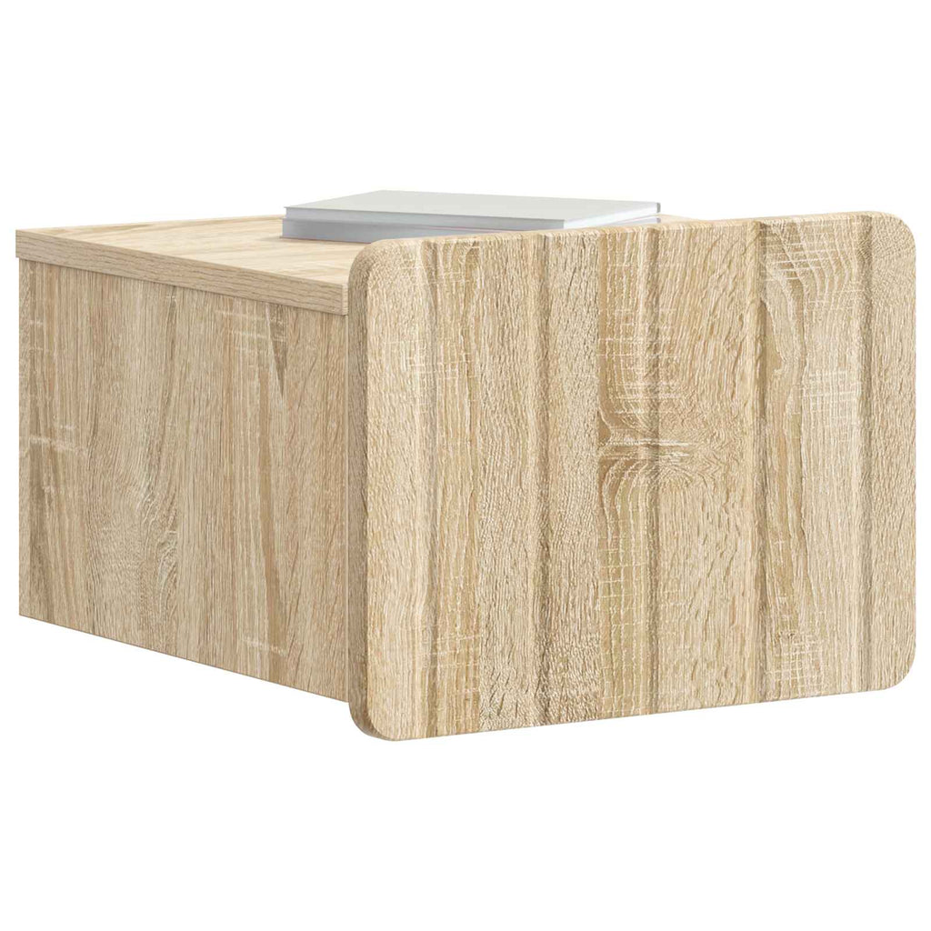 vidaXL Wisząca Szafka Nocna z szufladą dąb Sonoma 33 x 34,5 x 24 cm