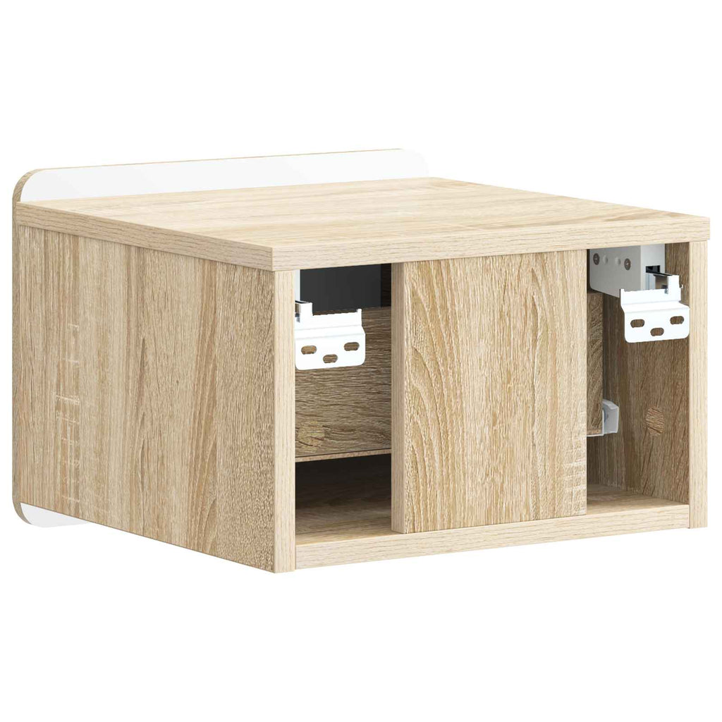 vidaXL Wisząca Szafka Nocna 2 pcs dąb Sonoma 33 x 34,5 x 24 cm