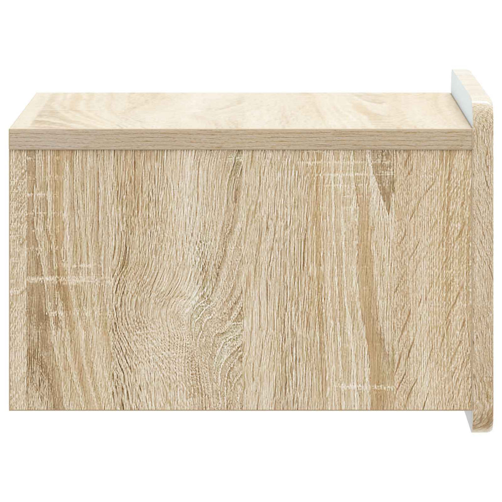 vidaXL Wisząca Szafka Nocna 2 pcs dąb Sonoma 33 x 34,5 x 24 cm