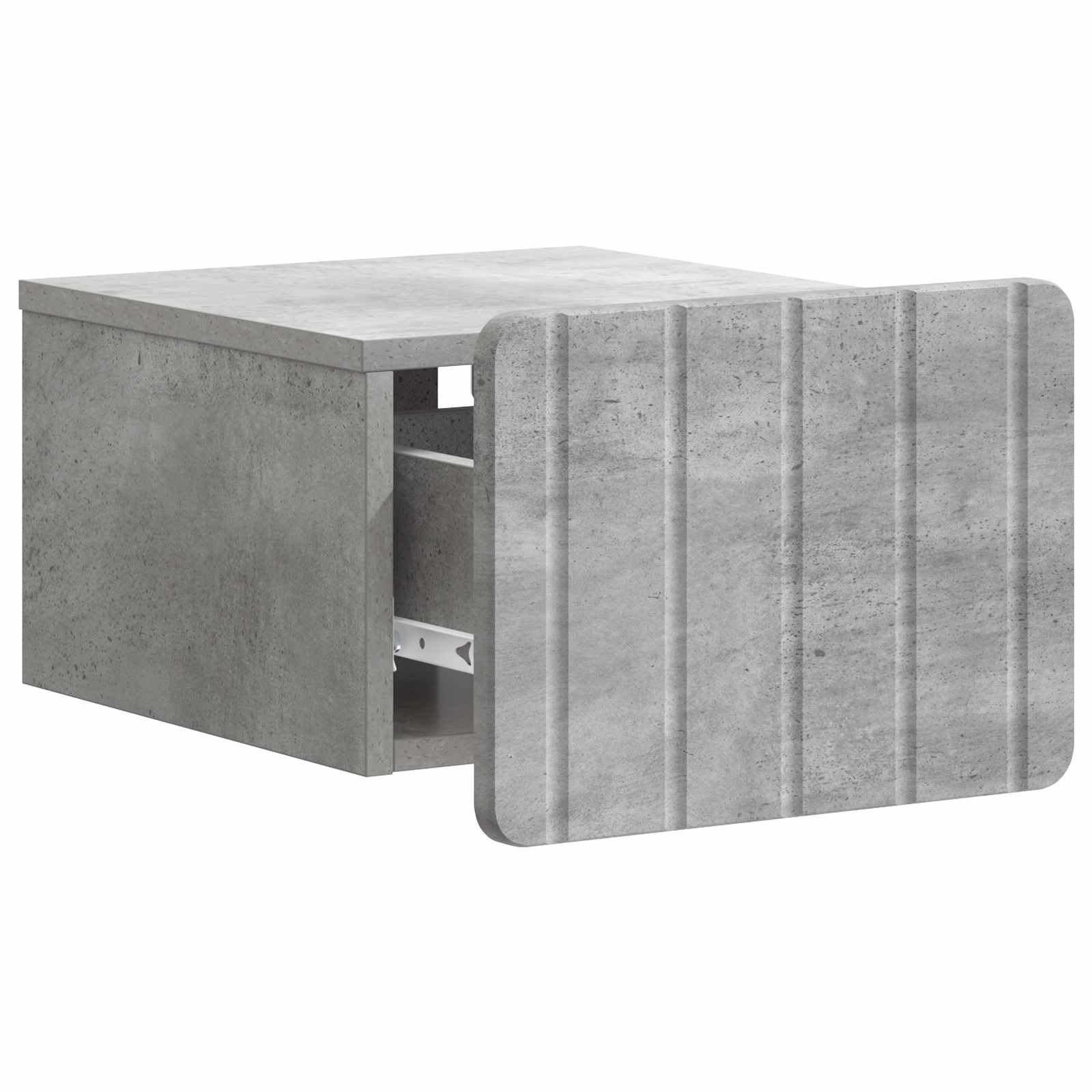 vidaXL Wisząca Szafka Nocna Betonowy szary 33 x 34,5 x 24 cm