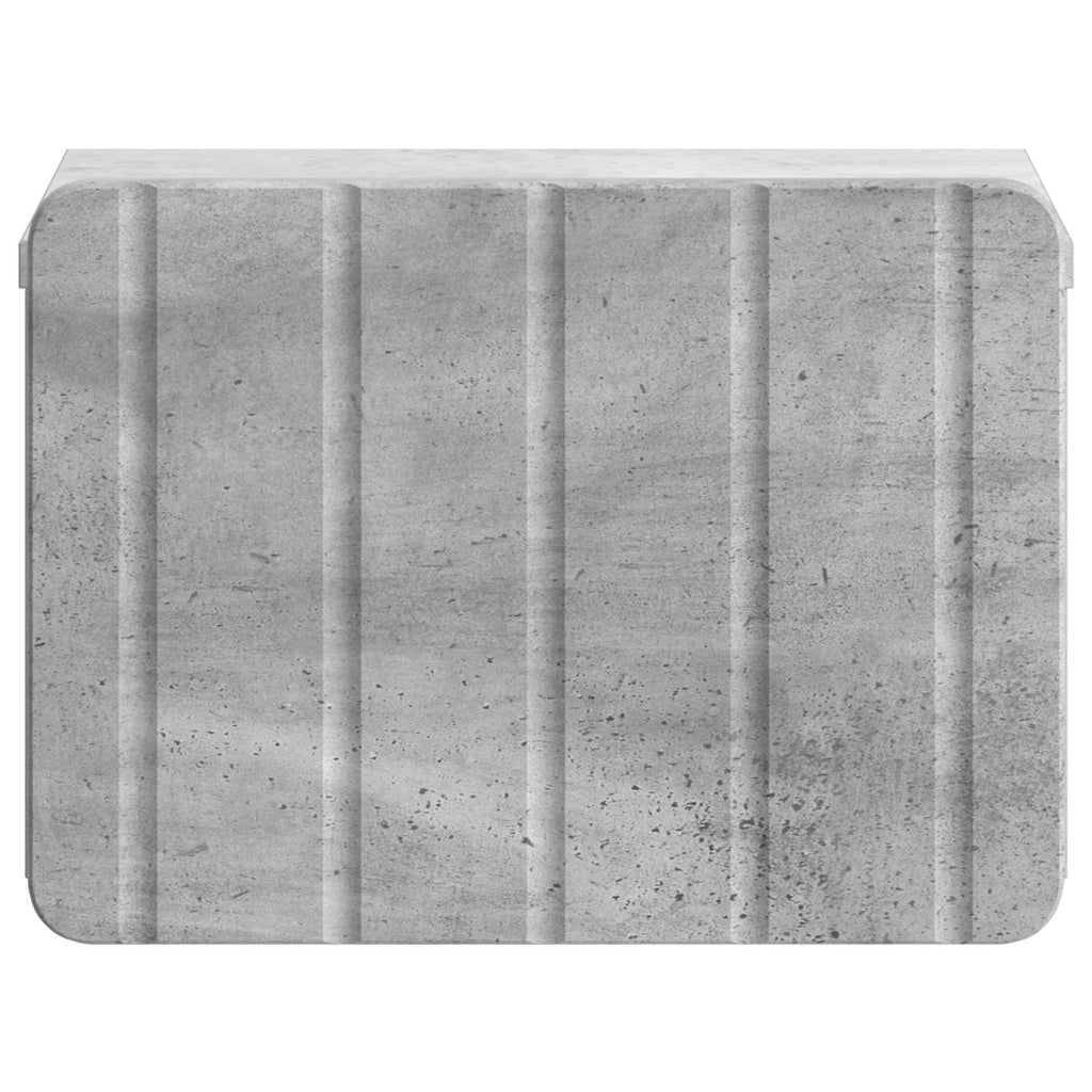 vidaXL Wisząca Szafka Nocna Betonowy szary 33 x 34,5 x 24 cm