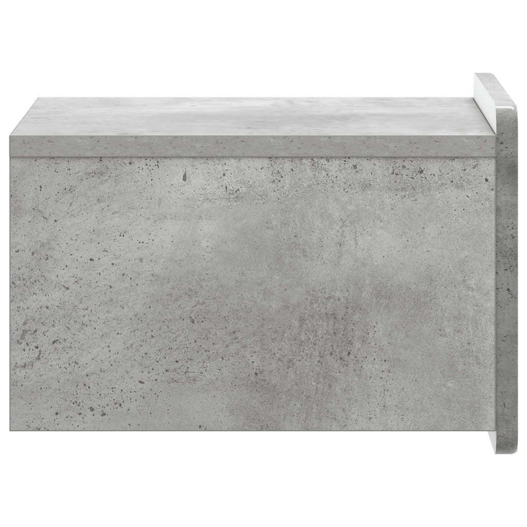 vidaXL Wisząca Szafka Nocna 2 pcs Betonowy szary 33 x 34,5 x 24 cm