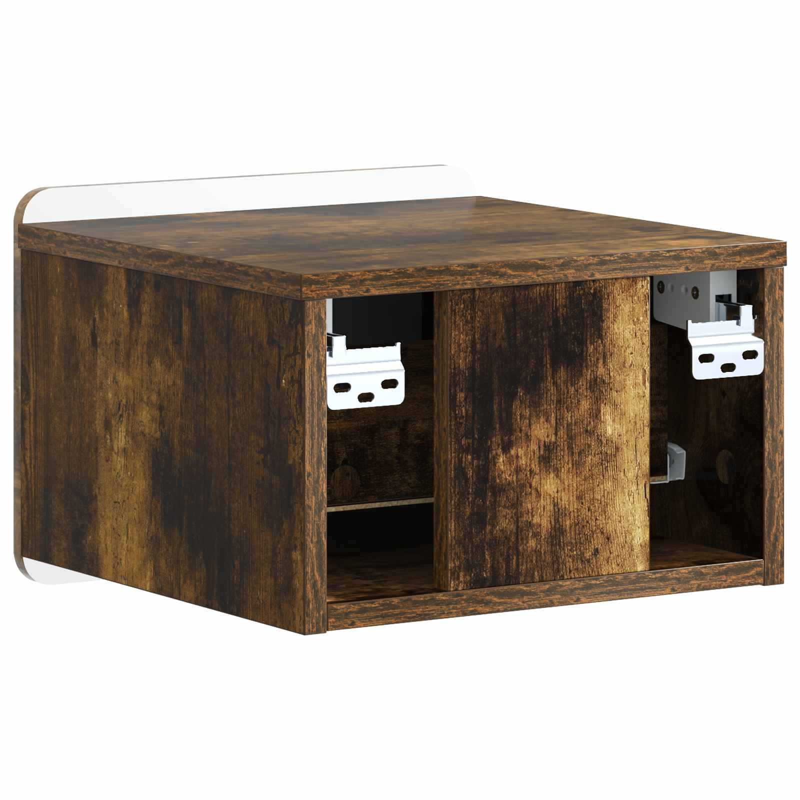 vidaXL Wisząca Szafka Nocna 2 pcs Dąb wędzony 33 x 34,5 x 24 cm