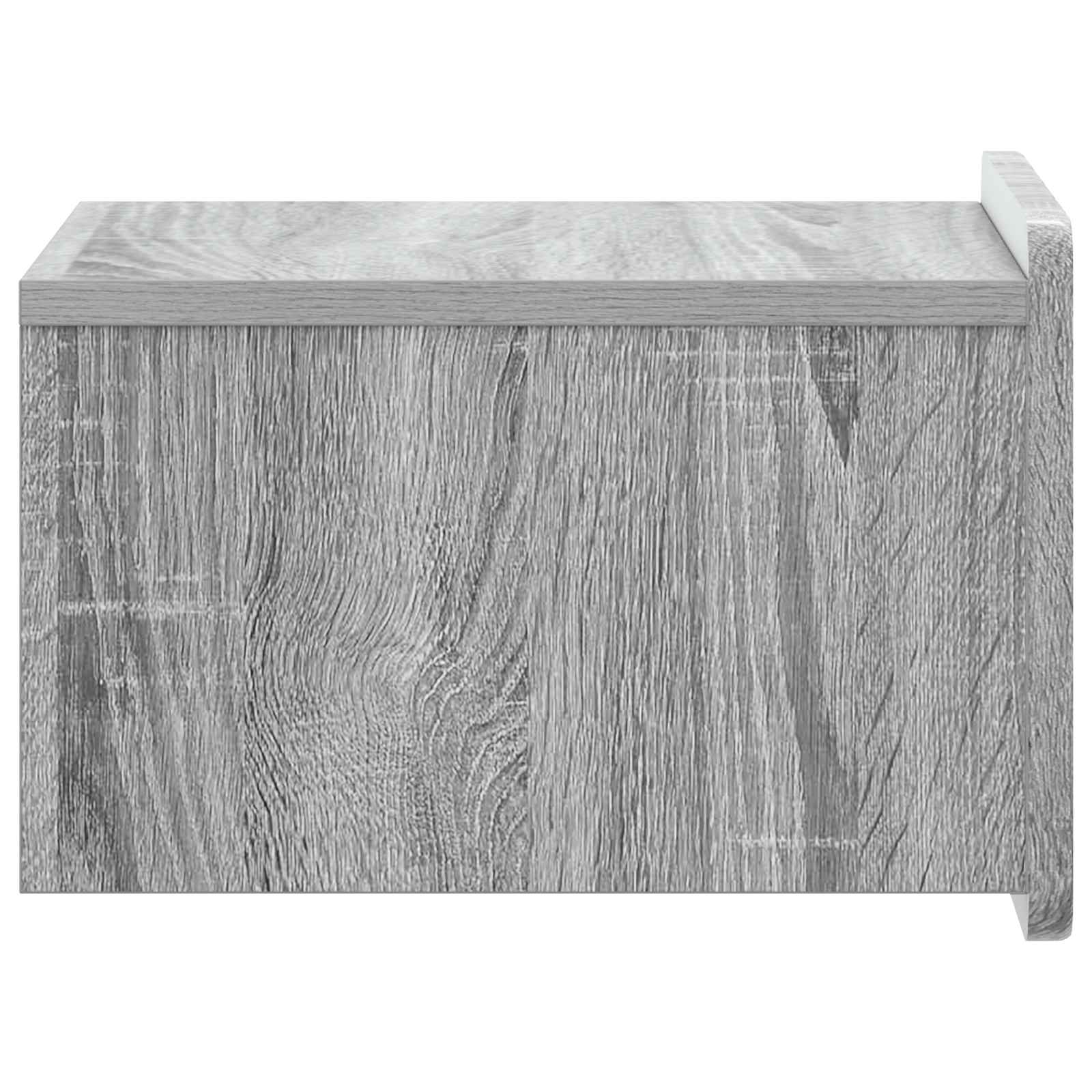 vidaXL Wisząca Szafka Nocna z szufladą Szary Sonoma 33 x 34,5 x 24 cm