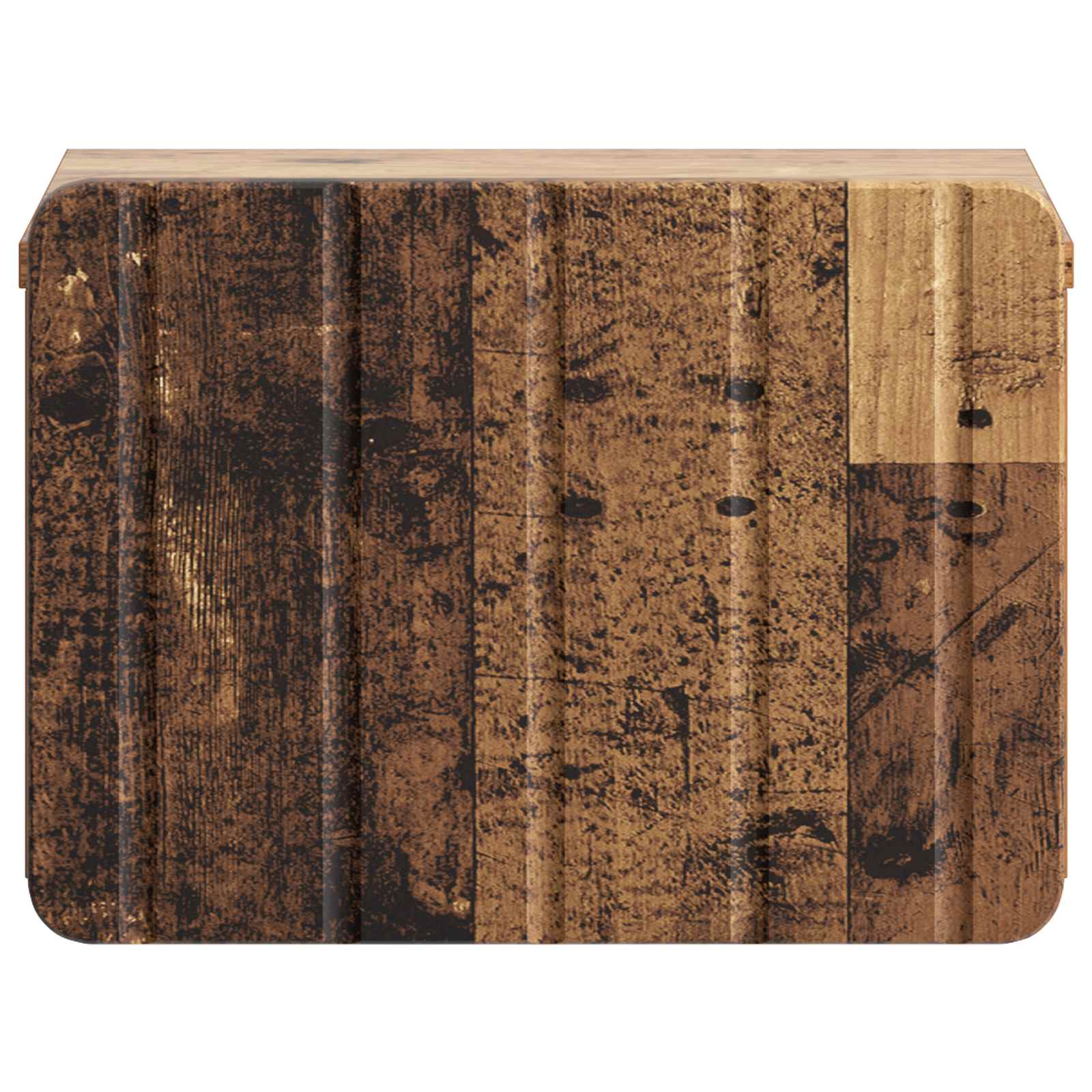 vidaXL Wisząca Szafka Nocna z szufladą Stare drewno 33 x 34,5 x 24 cm