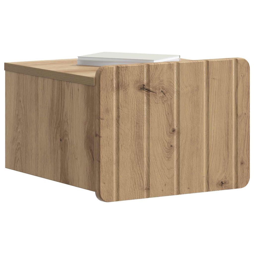 vidaXL Wisząca Szafka Nocna z szufladą Dąb artisan 33 x 34,5 x 24 cm