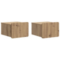 vidaXL Wisząca Szafka Nocna 2 pcs Dąb artisan 33 x 34,5 x 24 cm