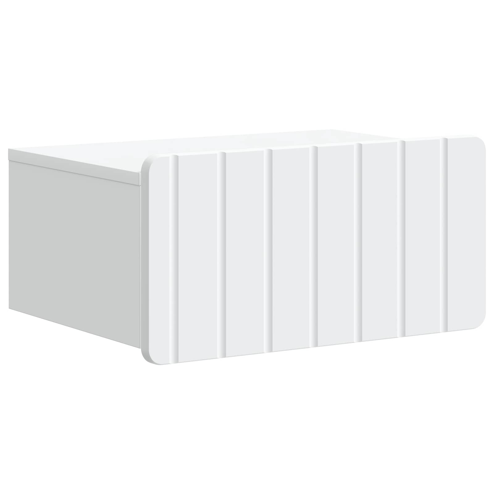 vidaXL Wisząca Szafka Nocna z szufladą 2 pcs Biały 49 x 34,5 x 24 cm