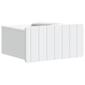 vidaXL Wisząca Szafka Nocna z szufladą 2 pcs Biały 49 x 34,5 x 24 cm