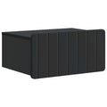 vidaXL Wisząca Szafka Nocna z szufladą Czarny 49 x 34,5 x 24 cm