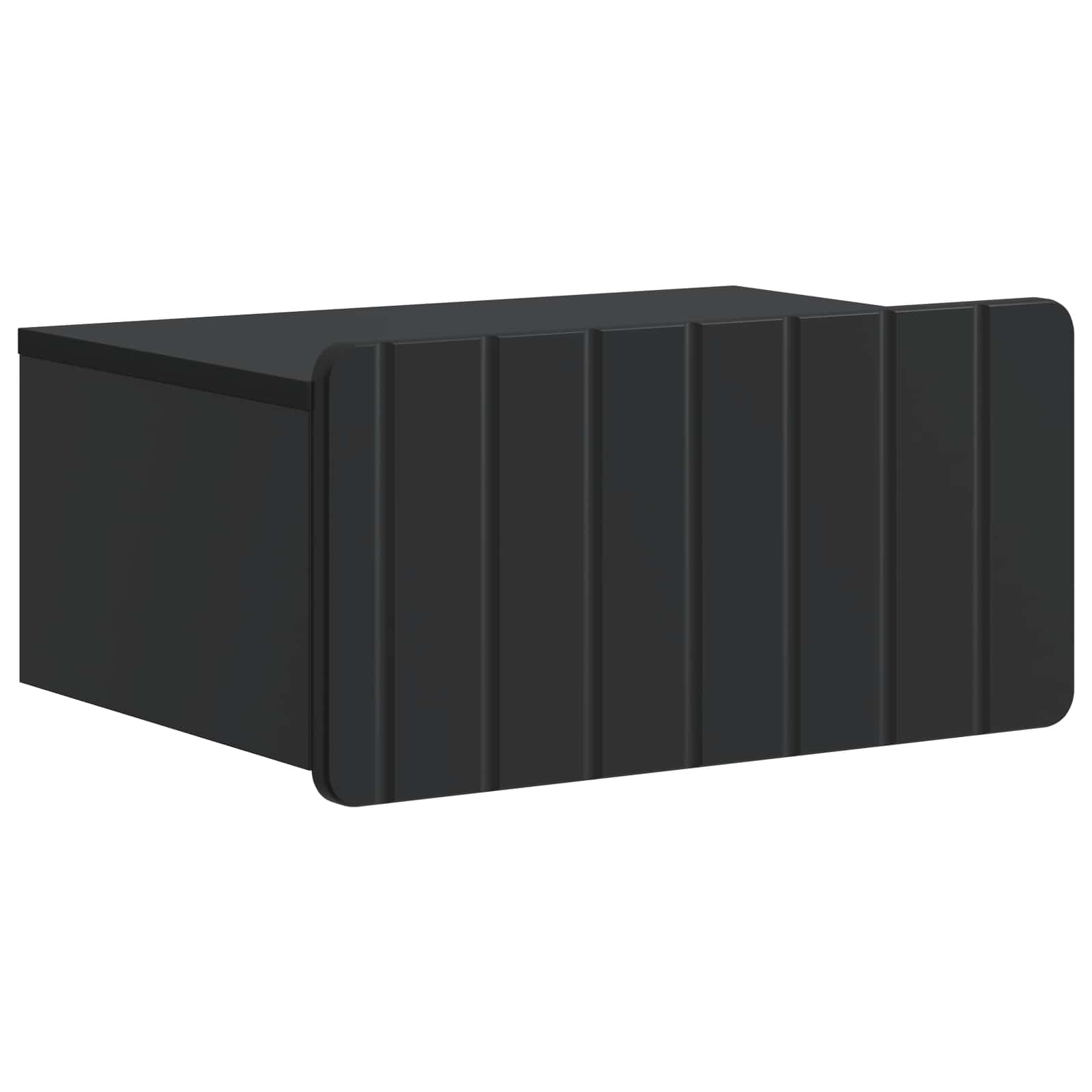 vidaXL Wisząca Szafka Nocna z szufladą 2 pcs Czarny 49 x 34,5 x 24 cm