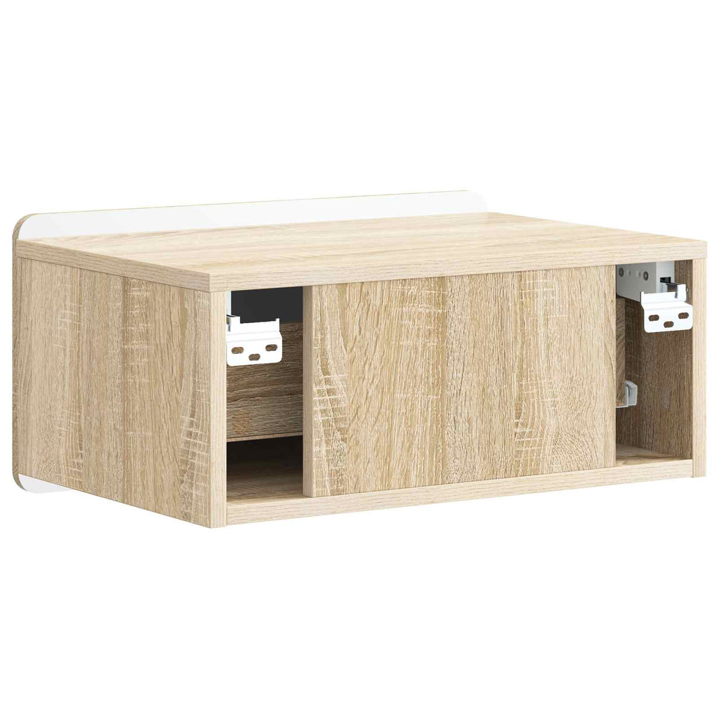 vidaXL Wisząca Szafka Nocna z szufladą dąb Sonoma 49 x 34,5 x 24 cm