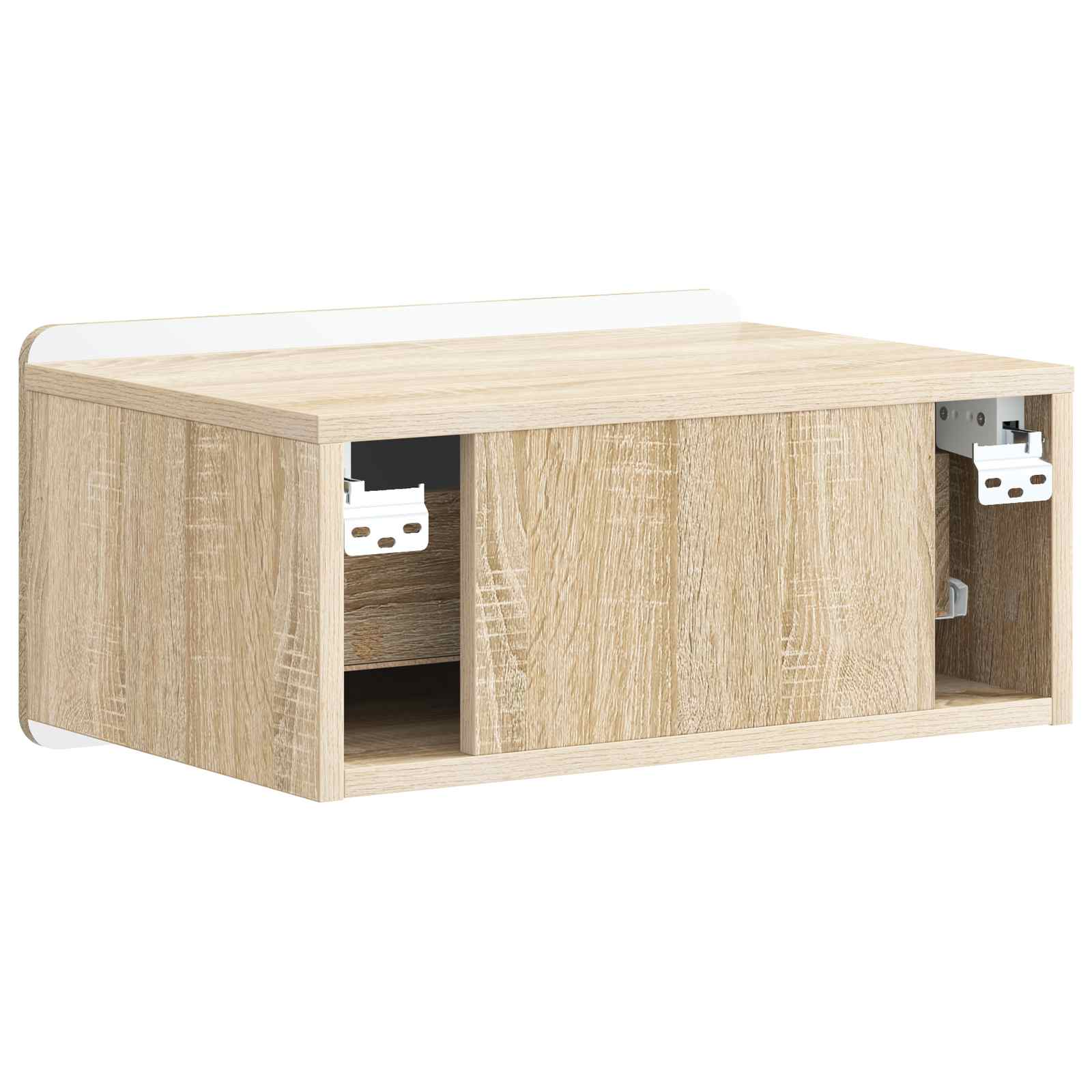 vidaXL Wisząca Szafka Nocna z szufladą dąb Sonoma 49 x 34,5 x 24 cm
