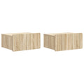 vidaXL Wisząca Szafka Nocna 2 pcs dąb Sonoma 49 x 34,5 x 24 cm