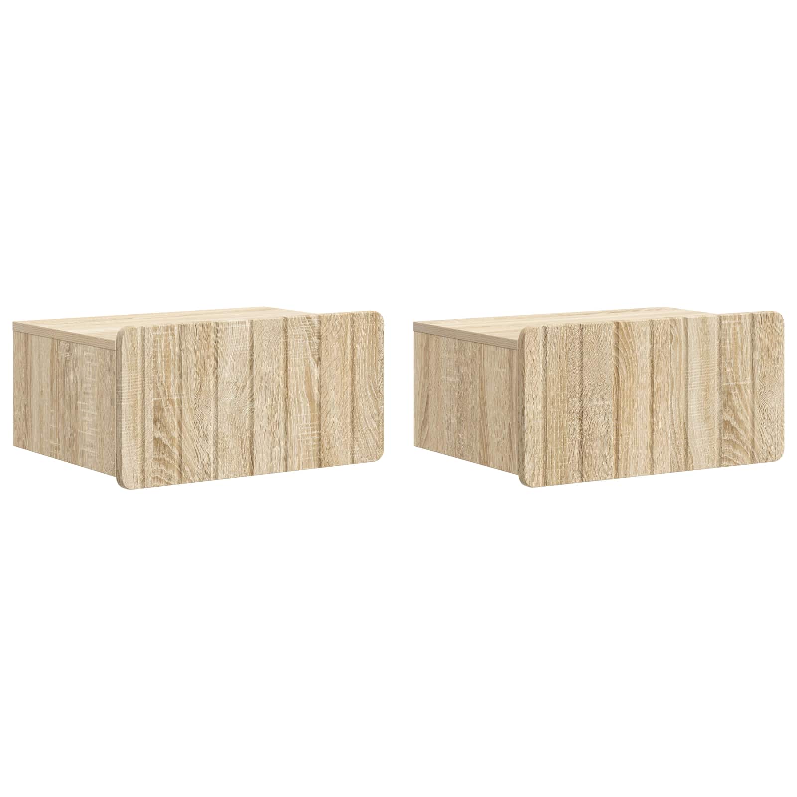vidaXL Wisząca Szafka Nocna 2 pcs dąb Sonoma 49 x 34,5 x 24 cm
