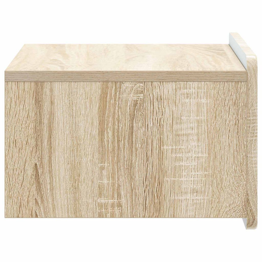 vidaXL Wisząca Szafka Nocna 2 pcs dąb Sonoma 49 x 34,5 x 24 cm