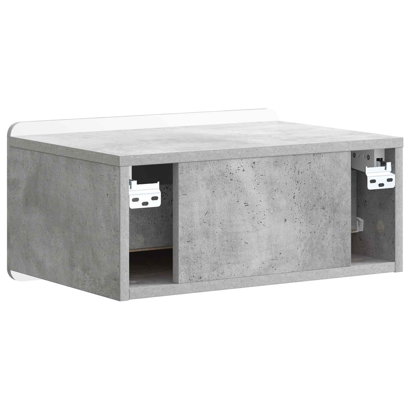 vidaXL Wisząca Szafka Nocna Betonowy szary 49 x 34,5 x 24 cm