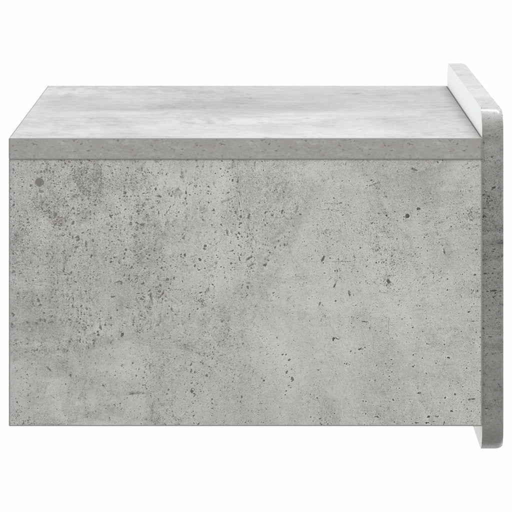 vidaXL Wisząca Szafka Nocna Betonowy szary 49 x 34,5 x 24 cm