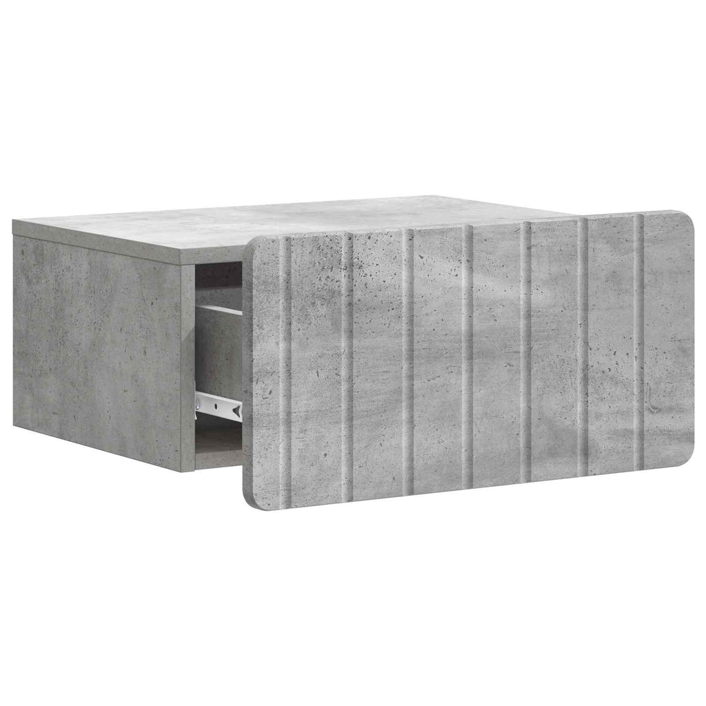 vidaXL Wisząca Szafka Nocna 2 pcs Betonowy szary 49 x 34,5 x 24 cm