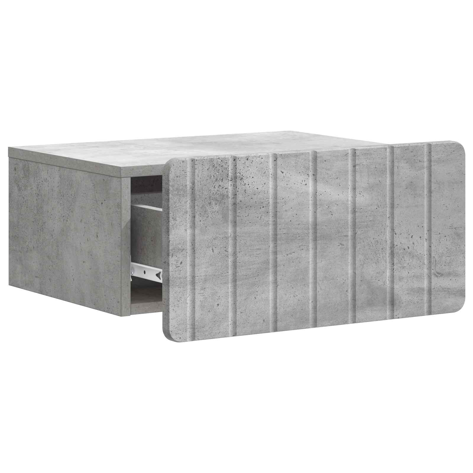 vidaXL Wisząca Szafka Nocna 2 pcs Betonowy szary 49 x 34,5 x 24 cm
