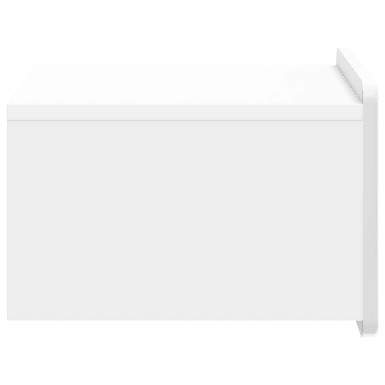 vidaXL Wisząca Szafka Nocna Biały wysoki połysk 49 x 34,5 x 24 cm